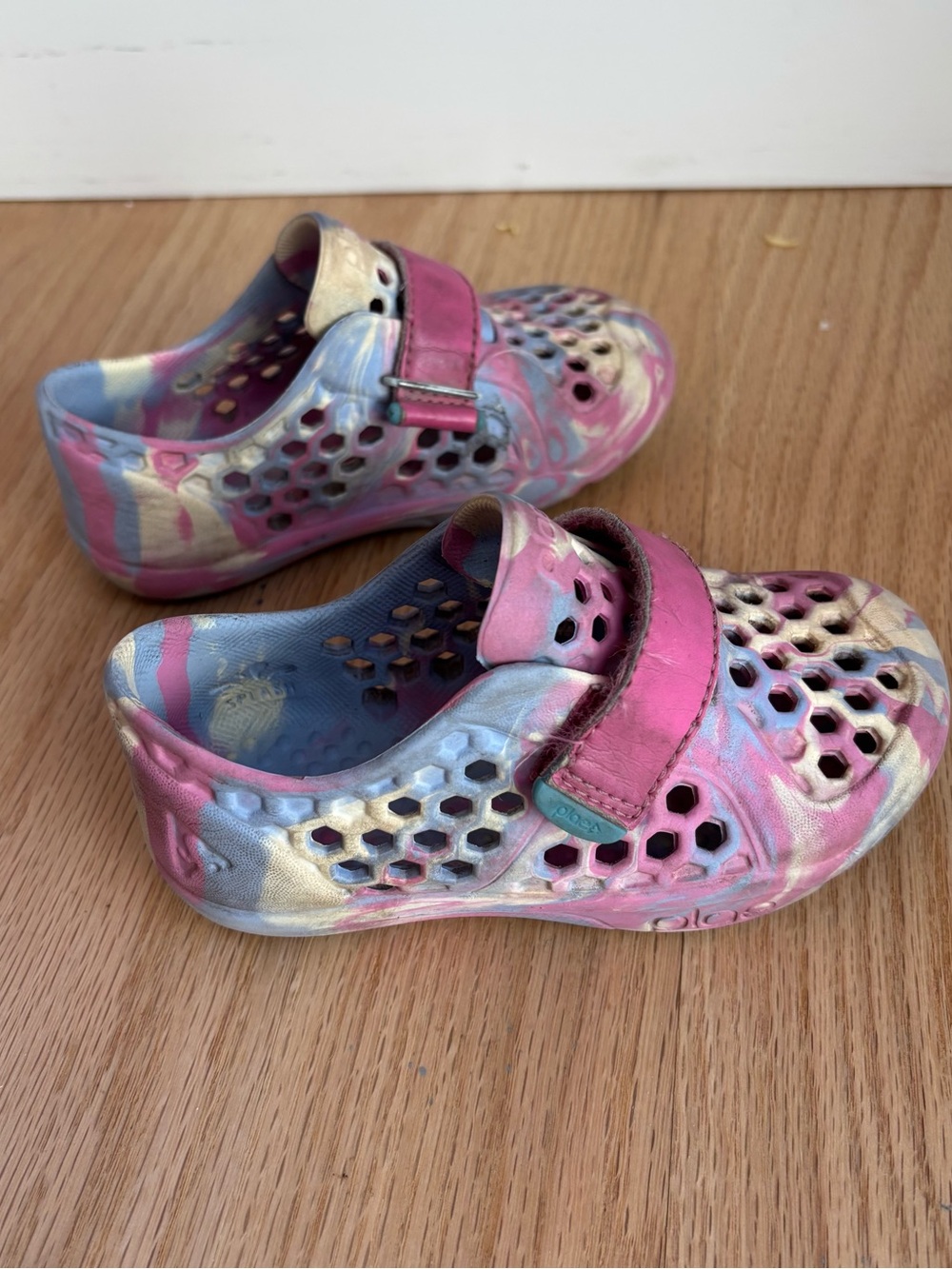 Plae Mimo Marble Pink Purple White Water Shoe Sandal Toddler Girl Size 8
